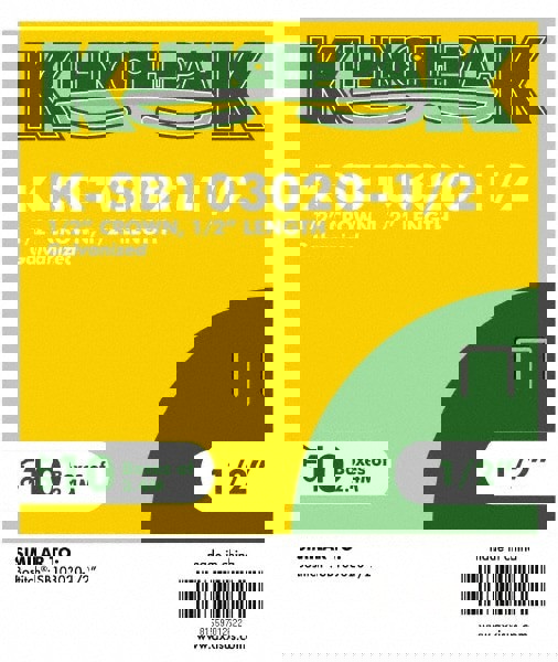 Narrow Crown Construction Staple: 1/2